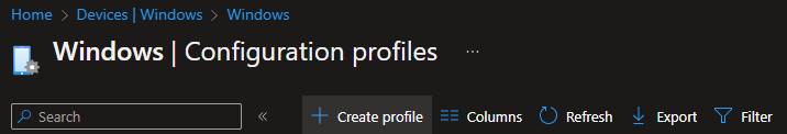 Administrative Template profile for Edge